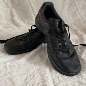 Black puma athletic shoe